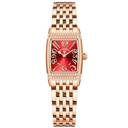 Relógio Feminino Pagani Design Sunflower Gold Red