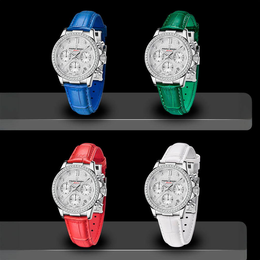 Relógio Feminino Pagani Design Daisy White