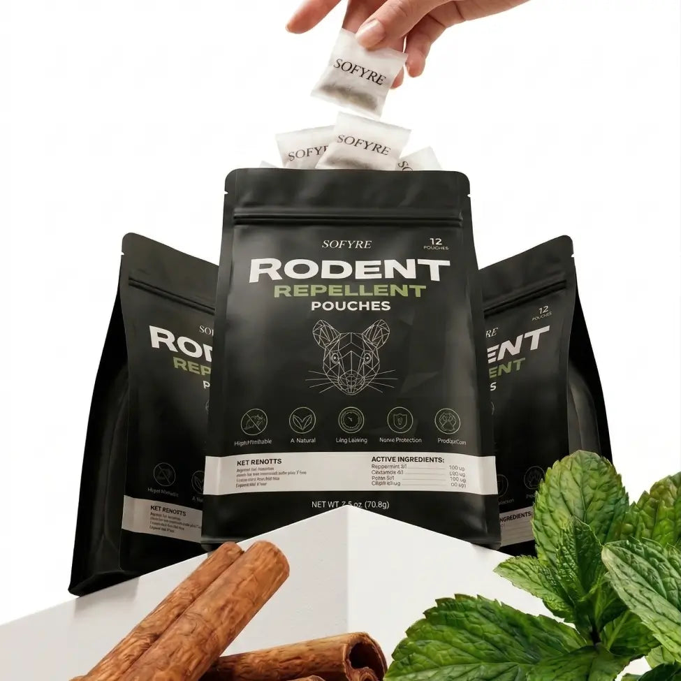 Sofyre rodent repellent pouches